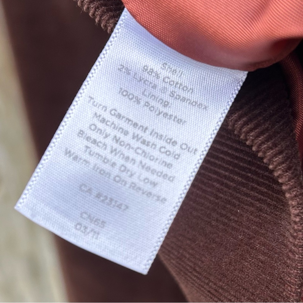 Talbots Corduroy Blazer Jacket Brown 10 - Picture 13 of 14